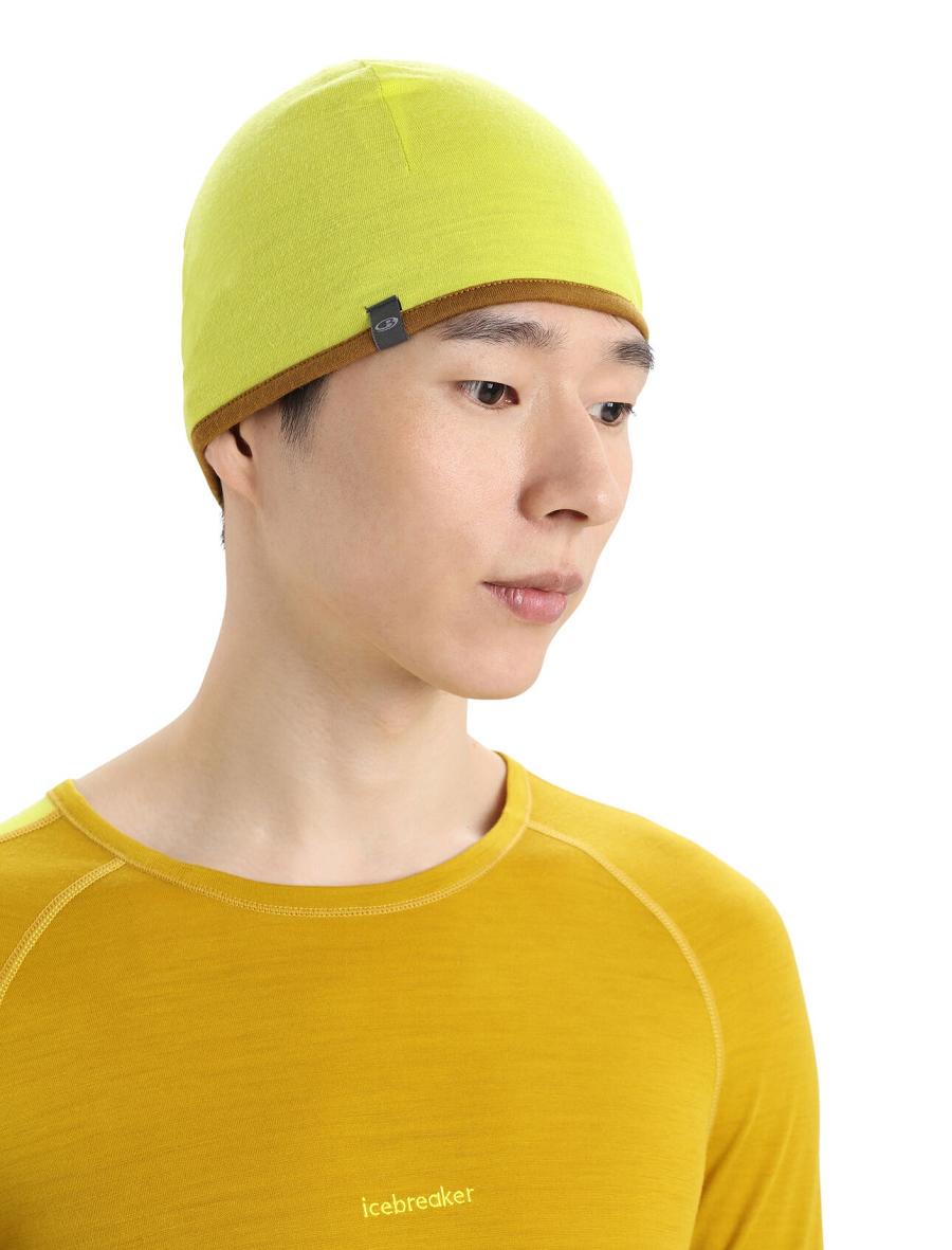 Icebreaker Unisex Merino Pocket Beanie Női Kalap Zöld | HU 1485DFMN